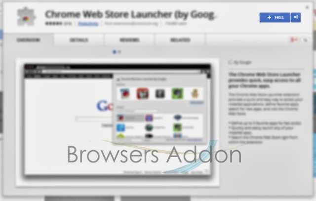 Chrome Web Store Launcher add chrome