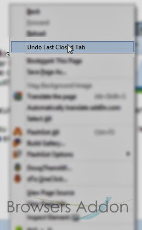 Undo Closed Tabs Button right click context menu