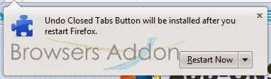 Undo Closed Tabs Button restart permission